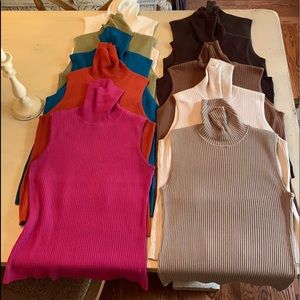 Chico’s ribbed turtlenecks
